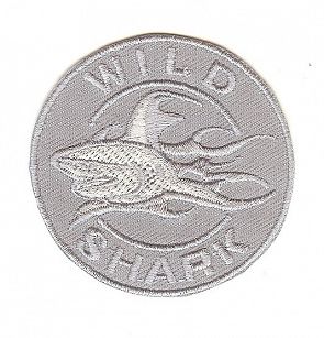 Aplikacja na ubrania Wild Shark szara