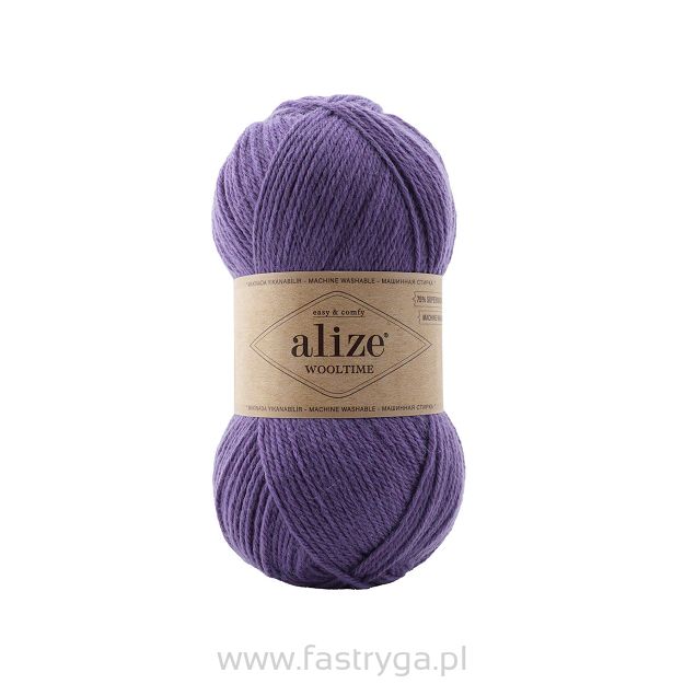 włóczka Wooltime kolor 235 fiolet - 75% wełny