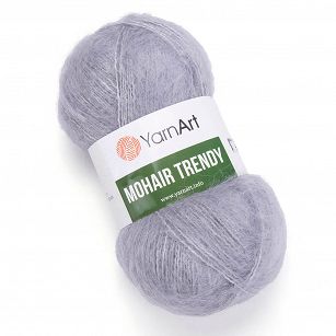 YarnArt Mohair Trendy 113 - jasny popiel