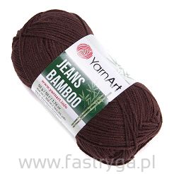 Ciemnobrązowa włóczka Jeans Bamboo 134 Yarn Art