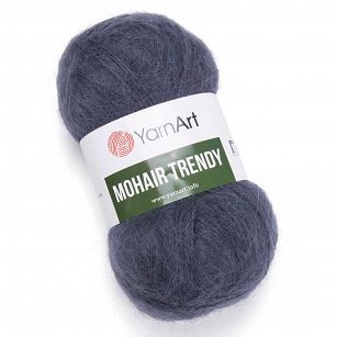 YarnArt Mohair Trendy 118 - ciemny stalowy