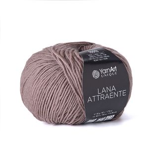 włóczka Lana Attraente kolor 6606 ciemny lniany beż
