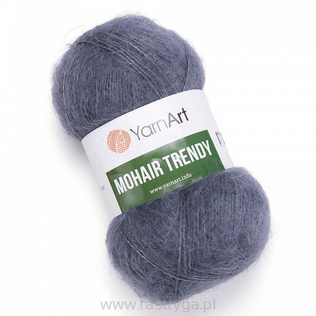 YarnArt Mohair Trendy 114 - ciemny szary