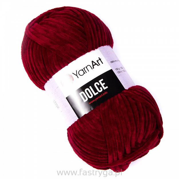 Włóczka szenilowa YarnArt Dolce 752 jasne bordo