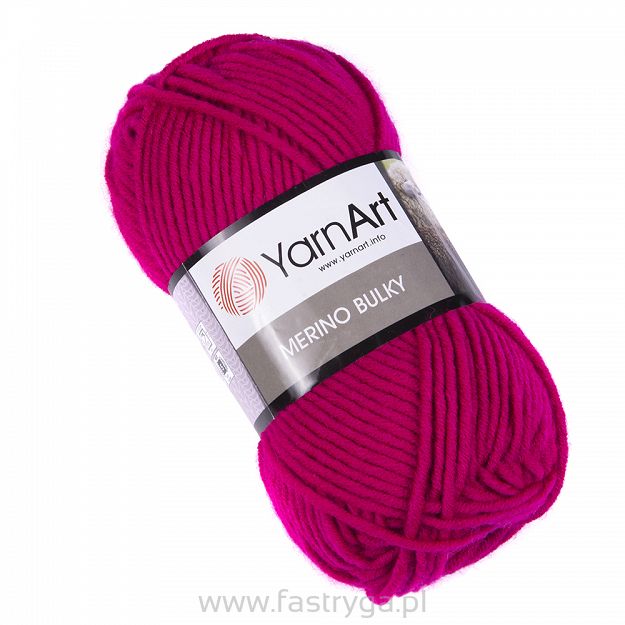 Włóczka YarnArt Merino Bulky 8041 - fuksja