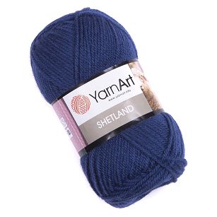 Włóczka Shetland kolor 528 ciemny niebieski