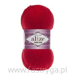 Włóczka Alize Cotton Gold 56 czerwony