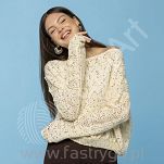 włóczka Cotton Gold Paillettes kolor 7105 beż - 3