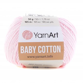Włóczka Baby Cotton 410 blady różowy
