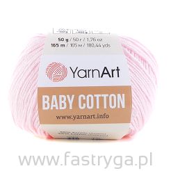 Włóczka Baby Cotton 410 blady różowy