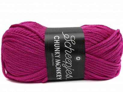 Scheepjes Chunky Monkey Yarn - 1257 Hot Pink