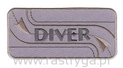 Naszywka termoprzylepna Diver szara