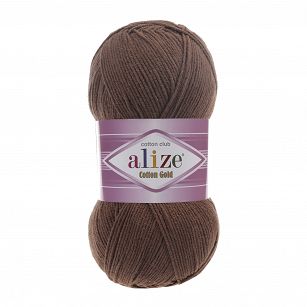 Włóczka Alize Cotton Gold  493 brązowy