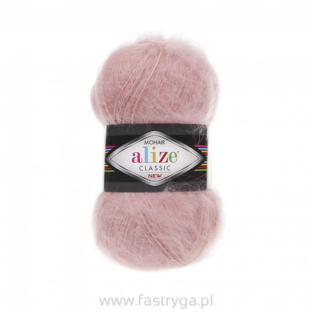 Alize Mohair Classic 161 pudrowy róż