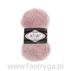 Alize Mohair Classic 161 pudrowy róż