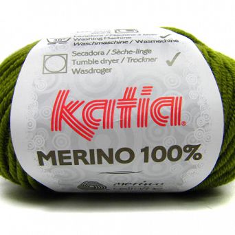 Katia Merino 100% 88 - włóczka zielona