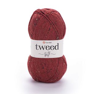 Tweed kolor 231 czerwony