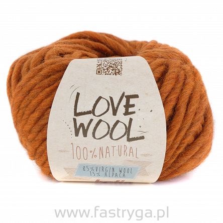 Włóczka Love Wool kolor 114 rudy