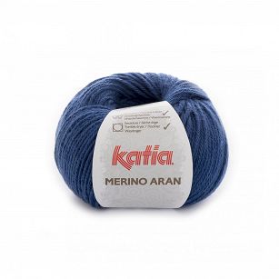 Merino Aran  57 ciemno niebieski