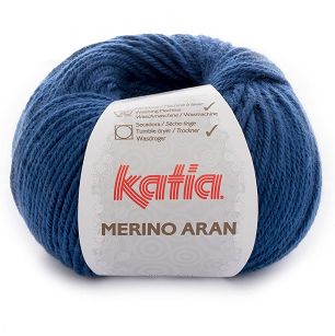 Merino Aran  57 ciemno niebieski