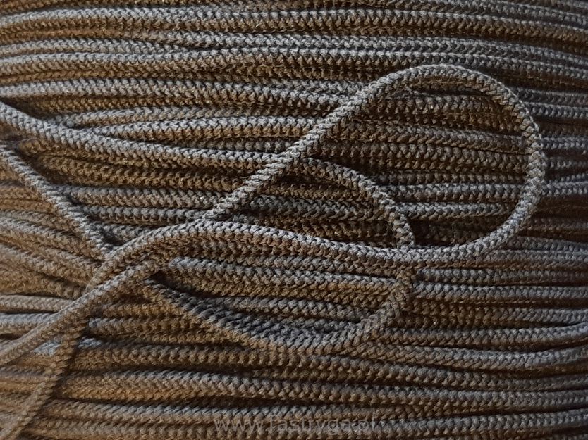 Guma okrągła do  maseczek ochronnych  3 mm   czarna