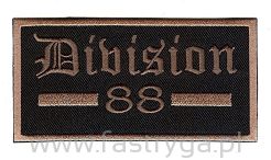 Naszywka termoprzylepna Division 88 brązowa