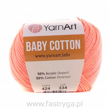 Włóczka Baby Cotton 424 neonowy
