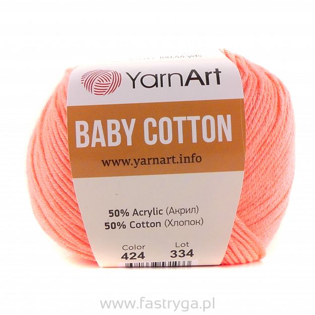 Włóczka Baby Cotton 424 neonowy