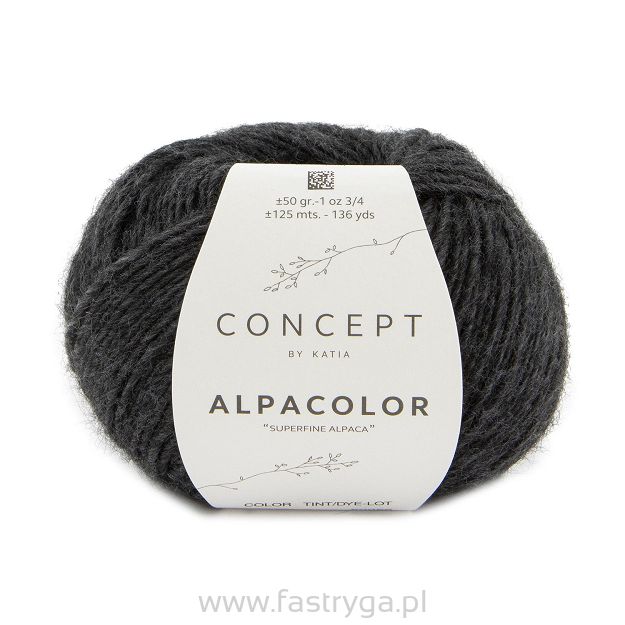 Włóczka Alpacolor kolor 003 antracyt
