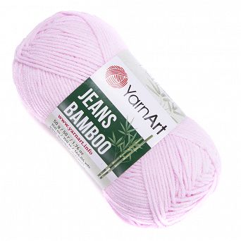 Pastelowo-różowa włóczka Jeans Bamboo 109 Yarn Art