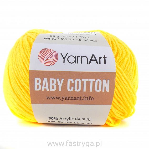 Włóczka Baby Cotton 432 żółty