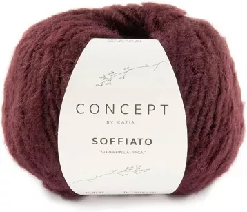 włóczka Soffiato  104 bordo