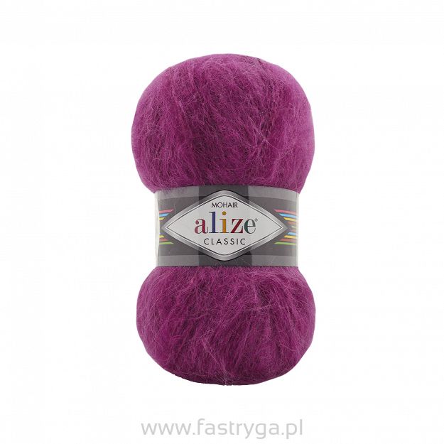 Alize Mohair Classic 209 fuksja