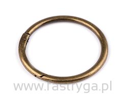 Kółko otwierane - karabińczyk  50 mm