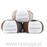 Włóczka Alpacolor kolor 002 jasny popiel - 4