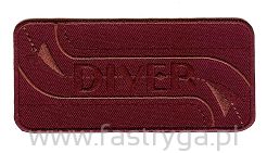 Naszywka termoprzylepna Diver czerwona