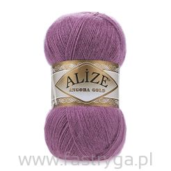 Włóczka Angora Gold kolor 440 wrzos