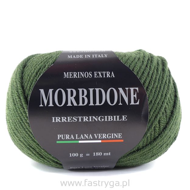 Włóczka Morbidone   6 ciemna zieleń