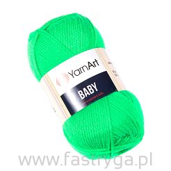 Włóczka akrylowa YarnArt Baby 8233 zielony neon