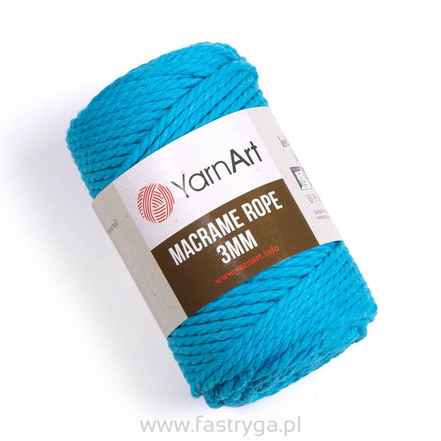 Macrame Rope 3 mm. 763 turkus