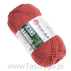 Koralowa włóczka Jeans Bamboo 142 Yarn Art