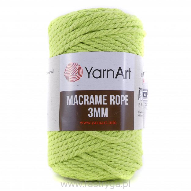 Macrame Rope 3 mm.  755 limonka