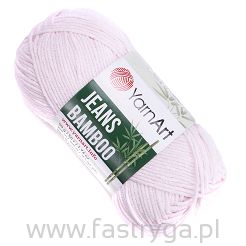 Bladoróżowa włóczka Jeans Bamboo 108 Yarn Art