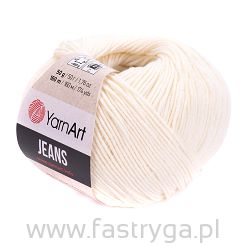 Włóczka YarnArt Jeans 03 krem / ecru