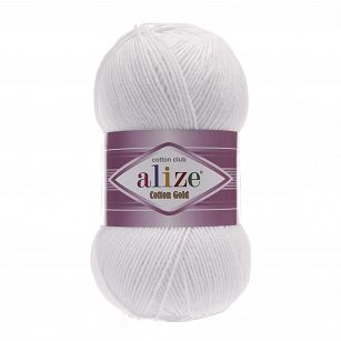 Włóczka Alize Cotton Gold 55 biały