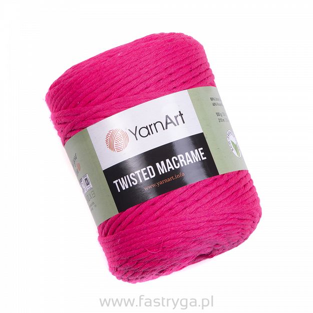 Twisted Macrame 4mm 803 pink / róż neon