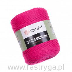 Twisted Macrame 4mm 803 pink / róż neon