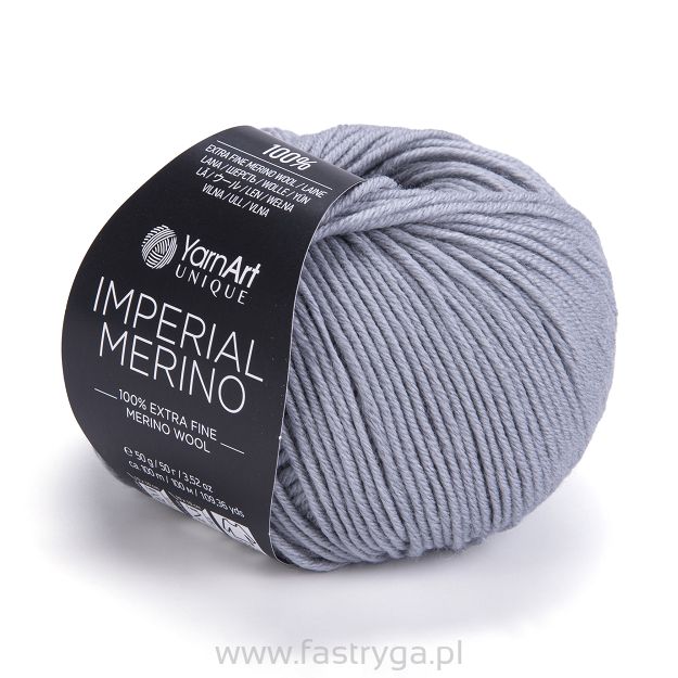 włóczka Imperial Merino kolor 3337 popiel
