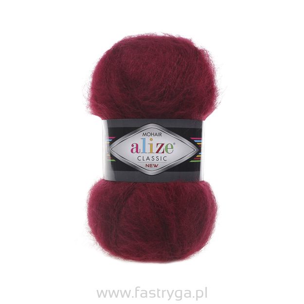 Alize Mohair Classic  57 bordo