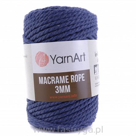 Macrame Rope 3 mm.  761 jeans